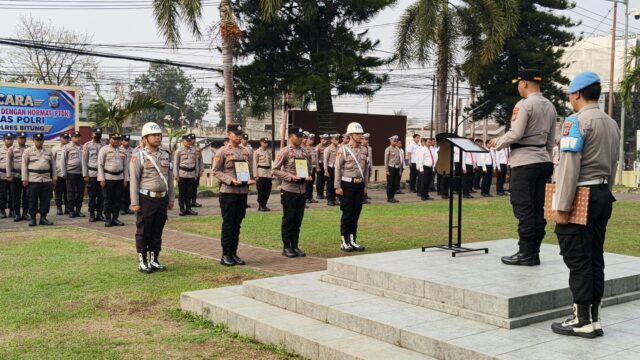 Kapolres Bitung AKBP Arie Sulistyo Nugroho Pimpin Upacara PTDH Dua Personel, Tegaskan Integritas dan Disiplin Jadi Harga Mati