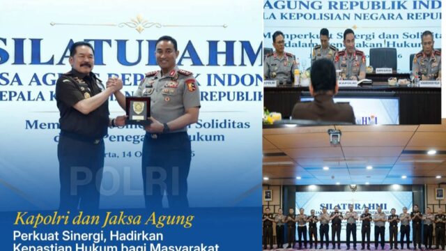 Kapolri dan Jaksa Agung Perkuat Sinergi, Tegaskan Komitmen Hadirkan Penegakan Hukum yang Berkeadilan
